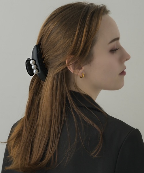 muku ヘアクリップ HAIR CLIP/TRIPLE PEARL : ZOZOTOWN Yahoo!店