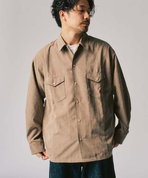 417 EDIFICE（フォーワンセブンエディフィス） シャツ ピーチ