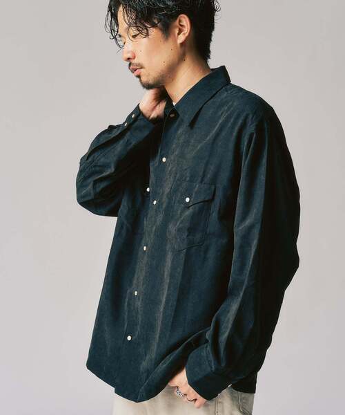 EDIFICE エディフィス ウールツイル ウエスタンシャツ メンズ EDIFICE