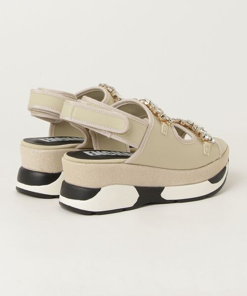 「enchanted」 フラットサンダル S ベージュ レディース_画像2