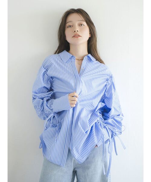 Ungrid（アングリッド） ブラウス シャツ ギャザーデザインルーズ