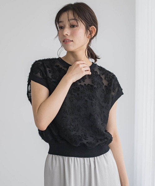 「Droite lautreamont」 ノースリーブブラウス 2 ブルー レディース_画像3