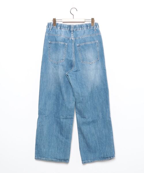 「antiqua」 加工デニムパンツ L ブルー レディース_画像2