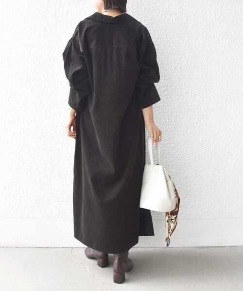 SHIPS（シップス） ワンピース 「WEB限定」「洗濯機可能」スキッパー