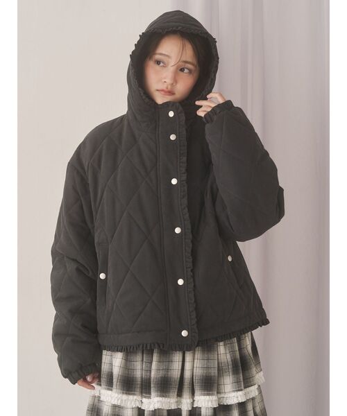 merry jenny（メリージェニー） ダウンコート ダウンジャケット フリル