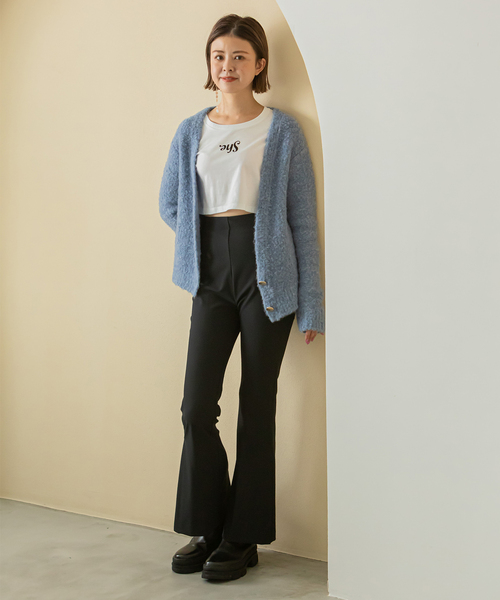 「U by SPICK&SPAN」 ニットカーディガン - ピンク レディース_画像10