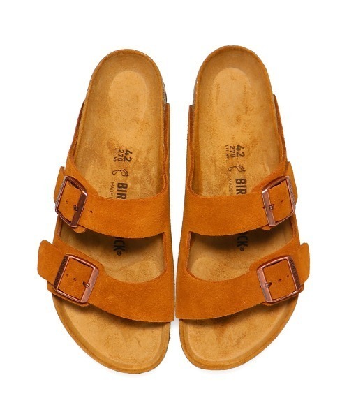 「BIRKENSTOCK」 サンダル 24.5cm ブラウン メンズの画像