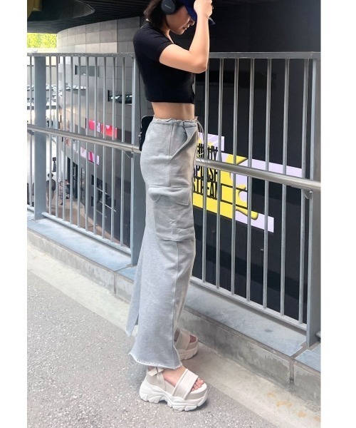 「R&E」 フラットサンダル M ブラック レディース_画像3