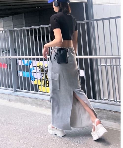 「R&E」 フラットサンダル M ブラック レディース_画像4