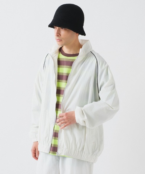 「WHIMSIC」 ナイロンブルゾン FREE ホワイト メンズ_画像9