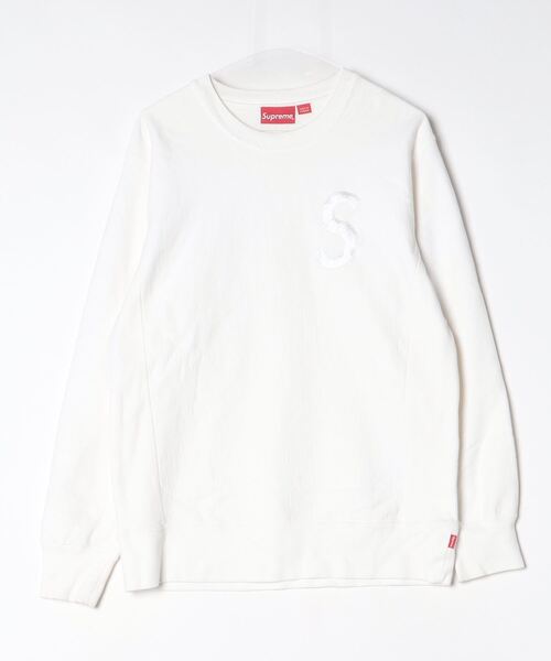 Supreme ホワイト スウェット Mサイズ Supreme（シュプリーム） 刺繍スウェットカットソー M ホワイト メンズ