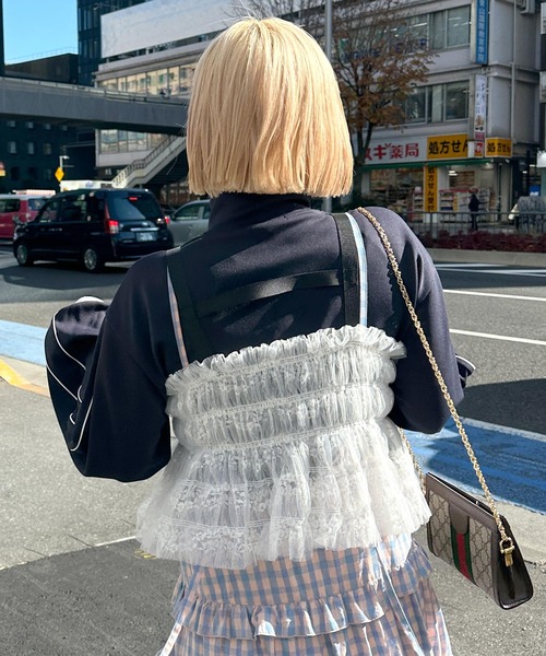 「Alley by w closet」 ノースリーブブラウス FREE オフホワイト レディース_画像5
