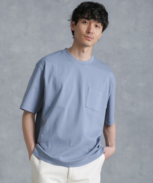 「NANO universe」 半袖Tシャツ L グレー系その他4 メンズの画像3