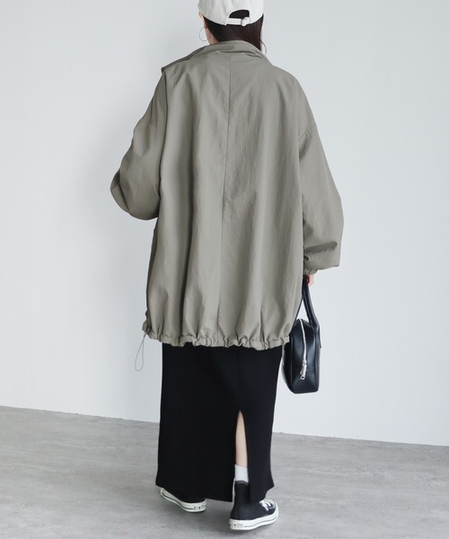 「reca」 ナイロンブルゾン M カーキ レディース_画像2