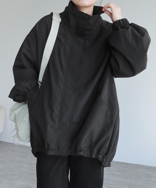 「reca」 ナイロンブルゾン M カーキ レディース_画像6