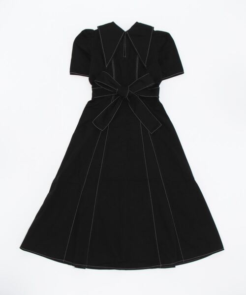 「EATME」 半袖ワンピース MEDIUM インディゴブルー レディース_画像2