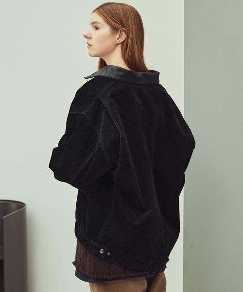 【新品未使用】OPENING ACT☆デニムジャケット☆M☆黒 ASTRONOMY デニムジャケット gジャン OPENING ACT/ベロアデニムワーク