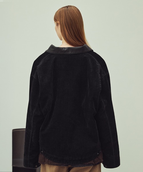 【新品未使用】OPENING ACT☆デニムジャケット☆M☆黒 ASTRONOMY デニムジャケット gジャン OPENING ACT/ベロアデニムワーク