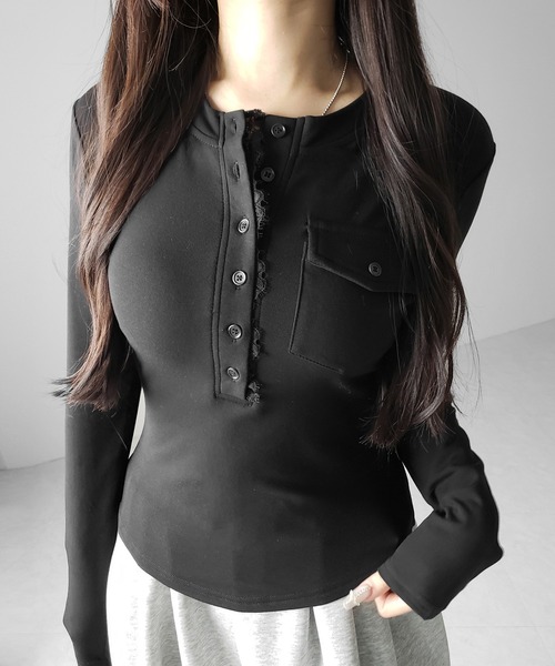 YUKI SHIMANE / ユキシマネ | レース ドッキング レイヤード ニットベスト | F | ブラック | レディース レース ドッキング レイヤード ニットベスト | ブランド古着の買取
