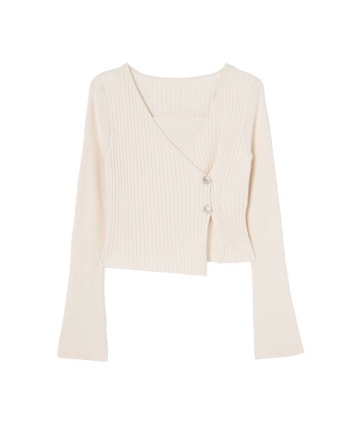 「Her lip to」 長袖ニット M ベージュ レディース_画像10