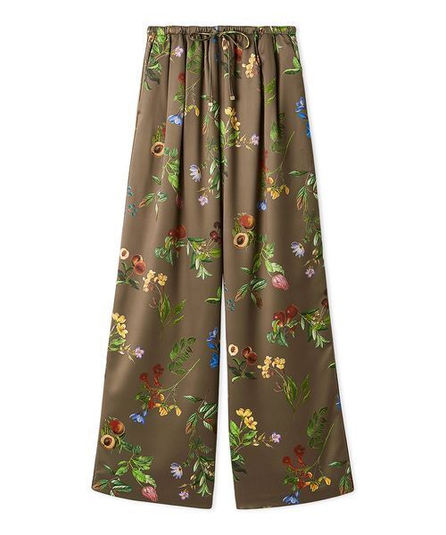 Mila Owen（ミラオーウェン） パンツ ボタニカル柄ウエストゴム
