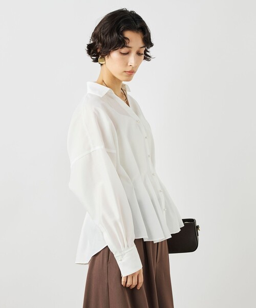 NOLLEY'S（ノーリーズ） ブラウス シャツ ウォッシャブルパール釦
