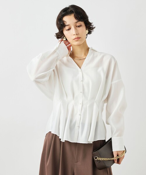 NOLLEY'S（ノーリーズ） ブラウス シャツ ウォッシャブルパール釦