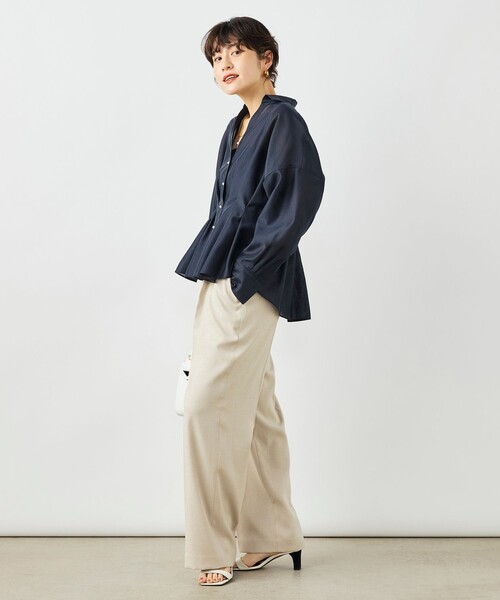NOLLEY'S（ノーリーズ） ブラウス シャツ ウォッシャブルパール釦