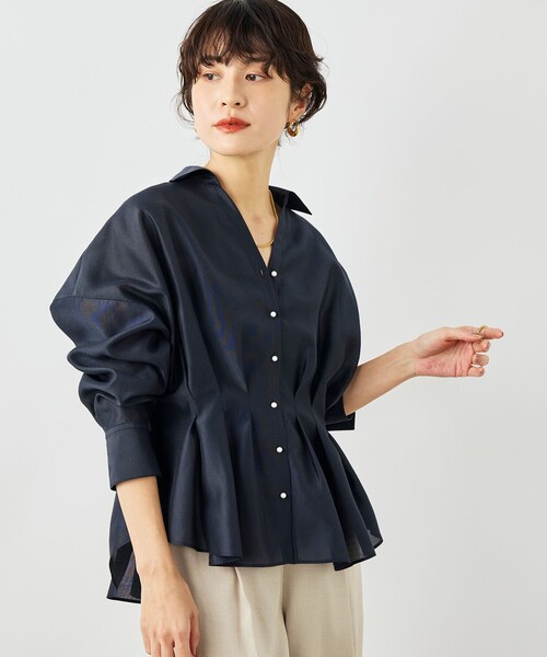NOLLEY'S（ノーリーズ） ブラウス シャツ ウォッシャブルパール釦