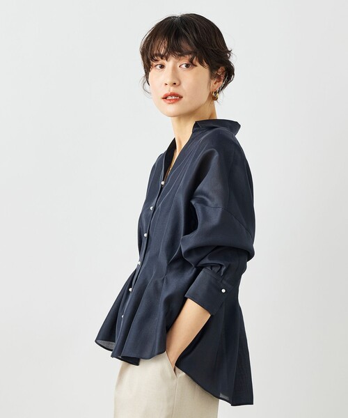NOLLEY'S（ノーリーズ） ブラウス シャツ ウォッシャブルパール釦