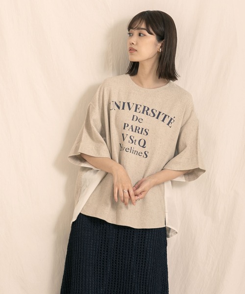 「Gready Brilliant」 「blanc basque」半袖ブラウス 38 アイボリー レディース_画像4