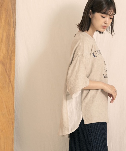「Gready Brilliant」 「blanc basque」半袖ブラウス 38 アイボリー レディース_画像8