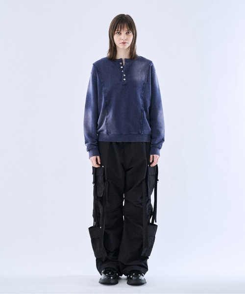 【即日匿名¨̮⃝】philtheory タイダイワッシャーテクノパンツ 1 S 白 PHILTHEORY パンツ Tie-dye washer techno pants / タイダイワッシャー