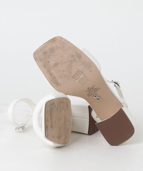「STEVE MADDEN」 ヒールサンダル 23.5cm ホワイト レディース_画像3