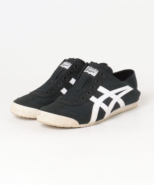 Onitsuka Tiger（オニツカタイガー） スリッポン 24 ブラック×ホワイト