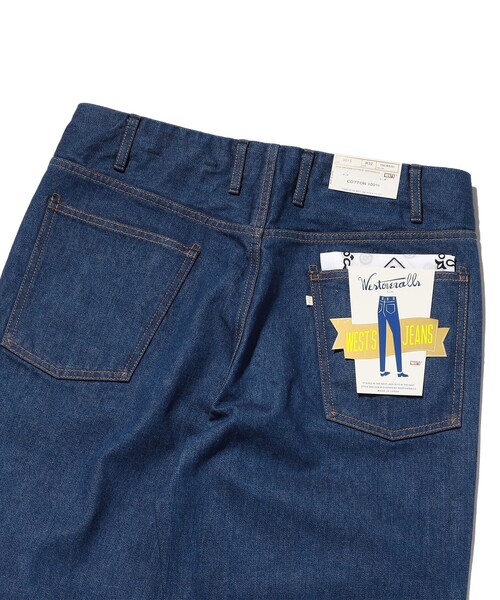 「WESTOVERALLS」 デニムパンツ 32 ネイビー メンズ_画像7