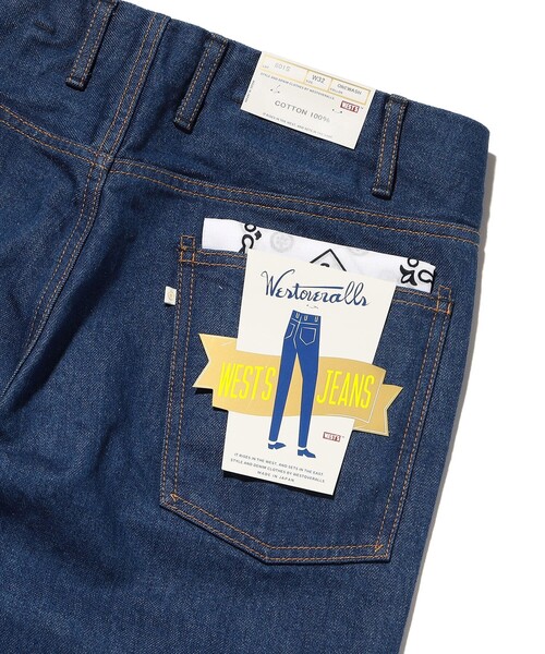 「WESTOVERALLS」 デニムパンツ 32 ネイビー メンズ_画像8