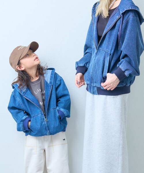 FOXEY NEWYORK フード付デニムジャケット PENNEYS（ペニーズ） ブルゾン アウター 「KIDS」フードデニム
