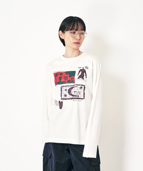 tシャツ “SEA” norahi 天竺ロンT レディース メンズ