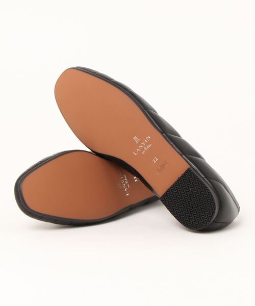 「LANVIN en Bleu」 フラットパンプス 23.5cm ブラック レディース_画像3