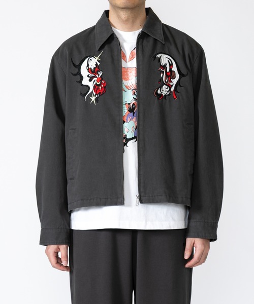 TXA ブルゾン アウター 田中かえ Embroidery Jacket メンズ レディース