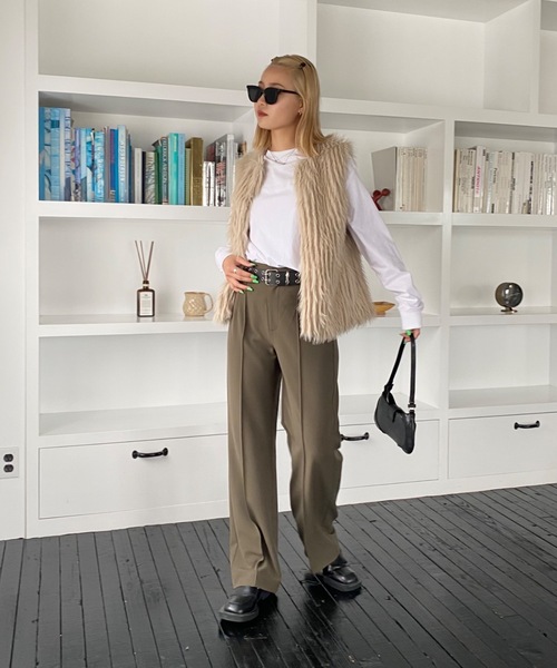 「SHAGGIE」 パンツ M グレー レディース_画像6