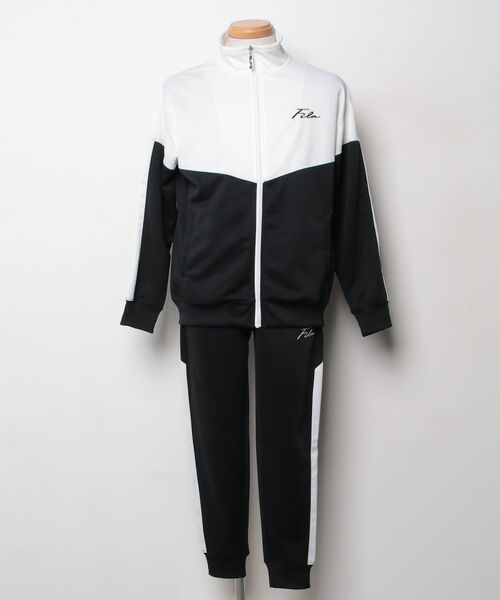 FILA セットアップ【Mサイズ】 FILA（フィラ） セットアップジャージ M ホワイト メンズ : ZOZOTOWN