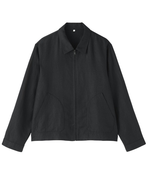 MUJI Labo シャツ 「MUJI Labo」紳士 リネンリヨセル ジップアップ