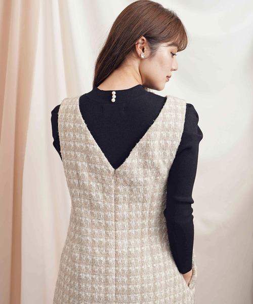 「NOELA」 長袖ニット フリー ブラウン レディース_画像2