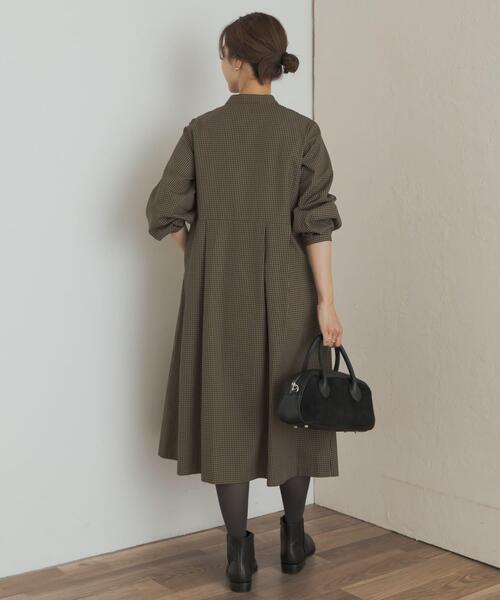 「URBAN RESEARCH DOORS」 7分袖ワンピース MEDIUM ブラウン系その他 レディースの画像