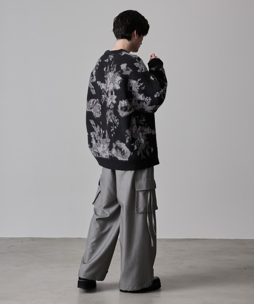 「CLEL」 長袖ニット L ブラック メンズ_画像7