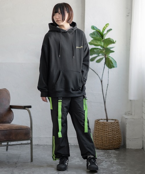 「SIDEWAY STANCE」 プルオーバーパーカー MEDIUM ブラック メンズ_画像4