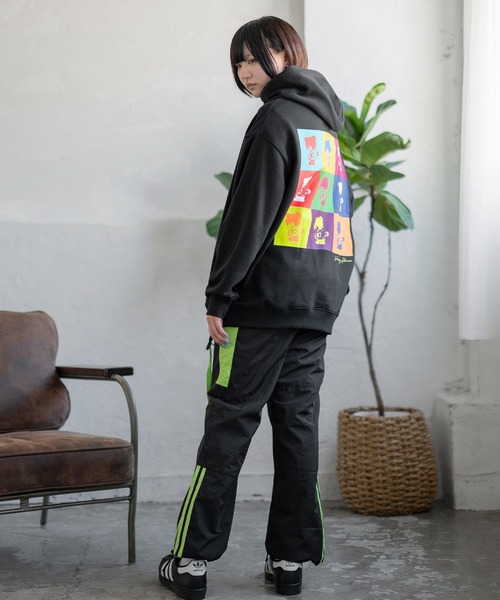 「SIDEWAY STANCE」 プルオーバーパーカー MEDIUM ブラック メンズ_画像5