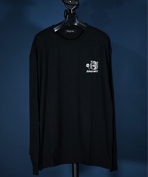 「unrelaxing」 長袖Tシャツ LARGE ホワイト メンズ_画像4